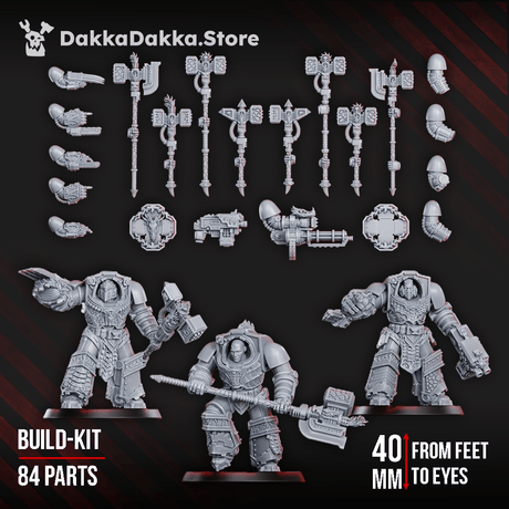 Tabletop Terrain Miniature Volcano Armor Squad (build kit)