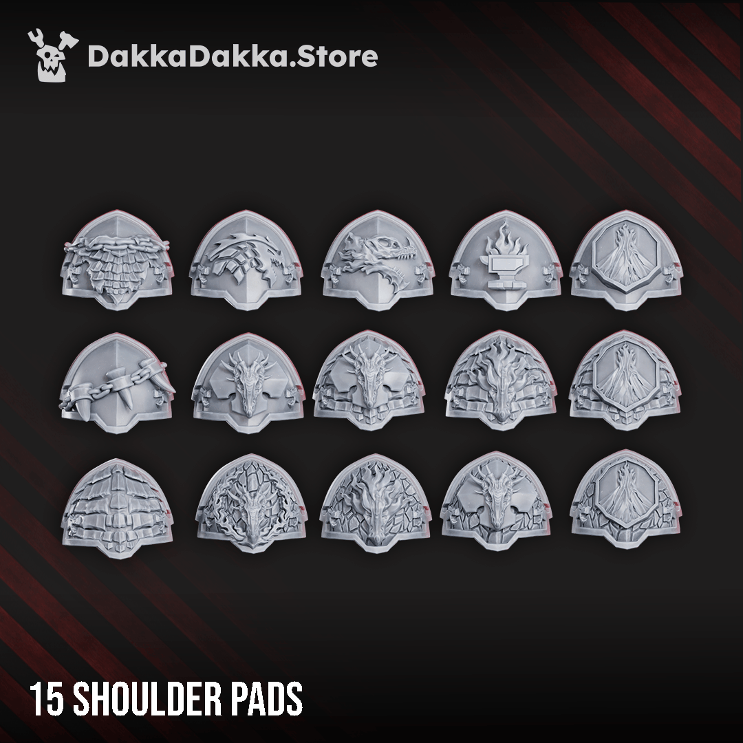 Tabletop Terrain Miniature Volcano Armor Squad (build kit)