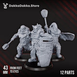 Tabletop Terrain Miniature Vulture Ogres x3