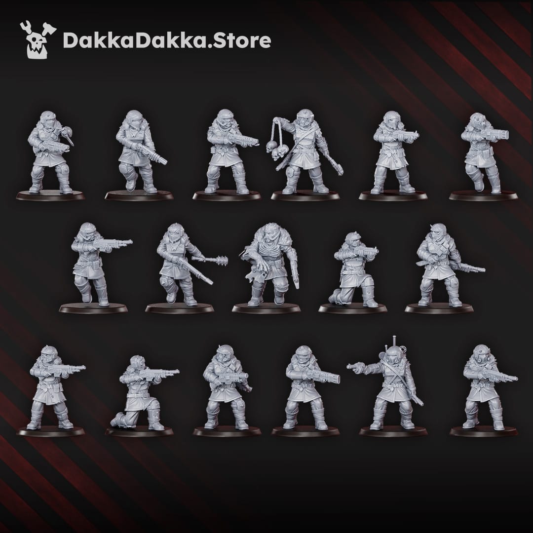 Tabletop Terrain Miniature Vultures Gang x17