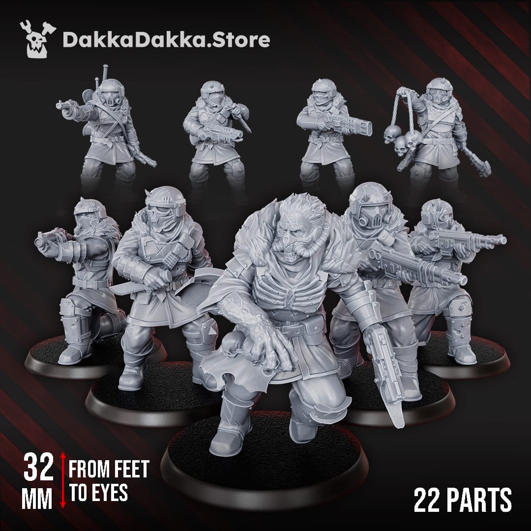 Tabletop Terrain Miniature Vultures Gang x17
