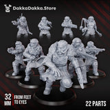 Tabletop Terrain Miniature Vultures Gang x17