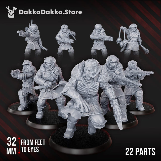 Tabletop Terrain Miniature Vultures Gang x17