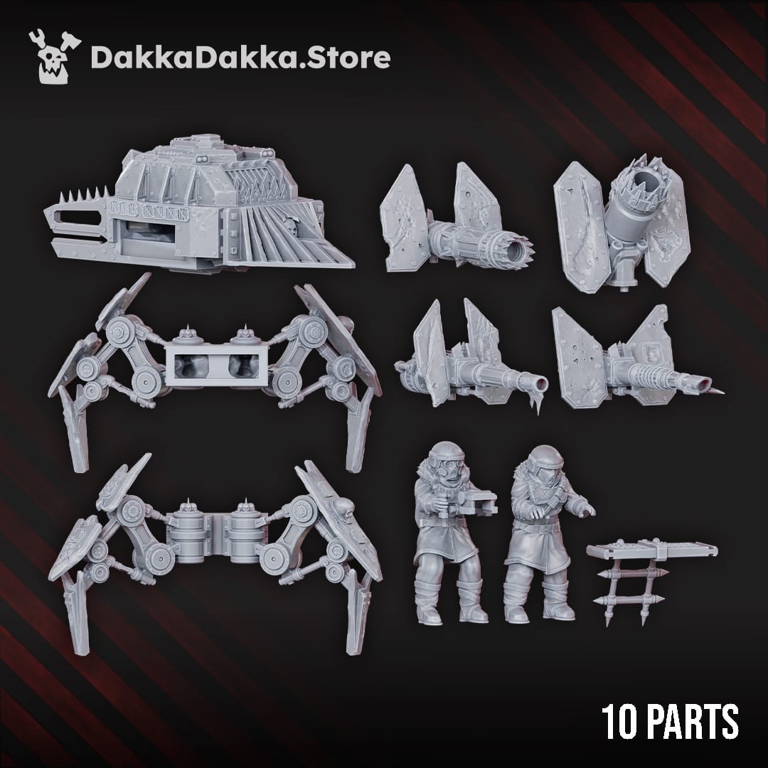Tabletop Terrain Miniature Vultures Heavy Weapons Platform (redesign)