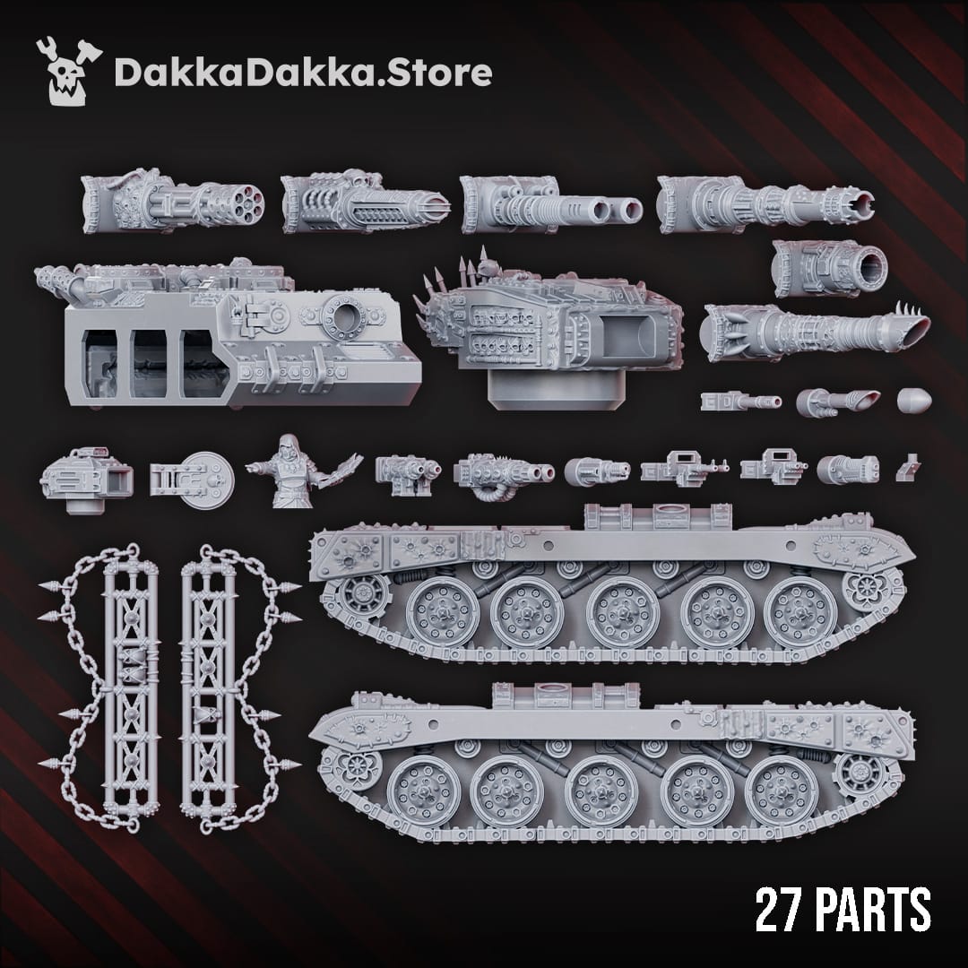 Tabletop Terrain Miniature Vultures Main Battle Tank