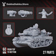 Tabletop Terrain Miniature Vultures Main Battle Tank