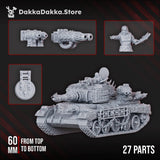 Tabletop Terrain Miniature Vultures Main Battle Tank
