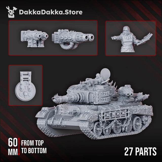 Tabletop Terrain Miniature Vultures Main Battle Tank