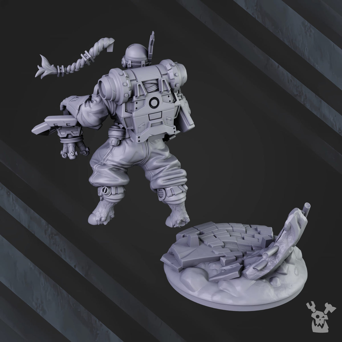 Tabletop Terrain Miniature Wanderer of Midnight Sun Covenant