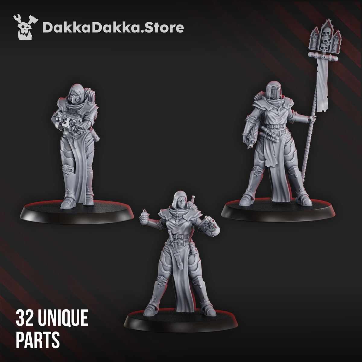 Tabletop Terrain Miniature War Sisters Novice Squad (build kit)