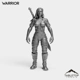 Tabletop Terrain Miniature Warrior Human Starters Female