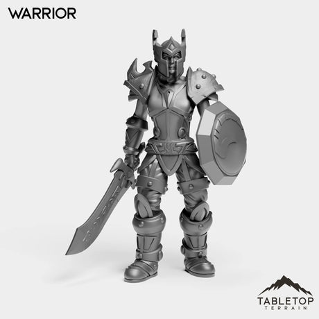 Tabletop Terrain Miniature Warrior Human Valor Warrior Female