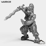 Tabletop Terrain Miniature Warrior Panda Starter Female