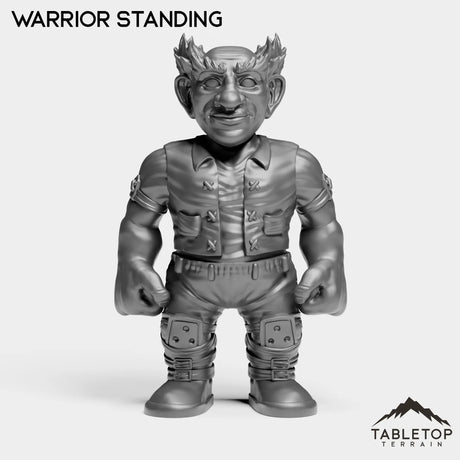 Tabletop Terrain Miniature Warrior Standing Gnome Starters