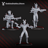 Tabletop Terrain Miniature Warriors Squad (Alvs Night Raiders)
