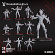 Tabletop Terrain Miniature Warriors Squad (Alvs Night Raiders)