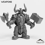 Tabletop Terrain Miniature Weapons Dwarf Paladin