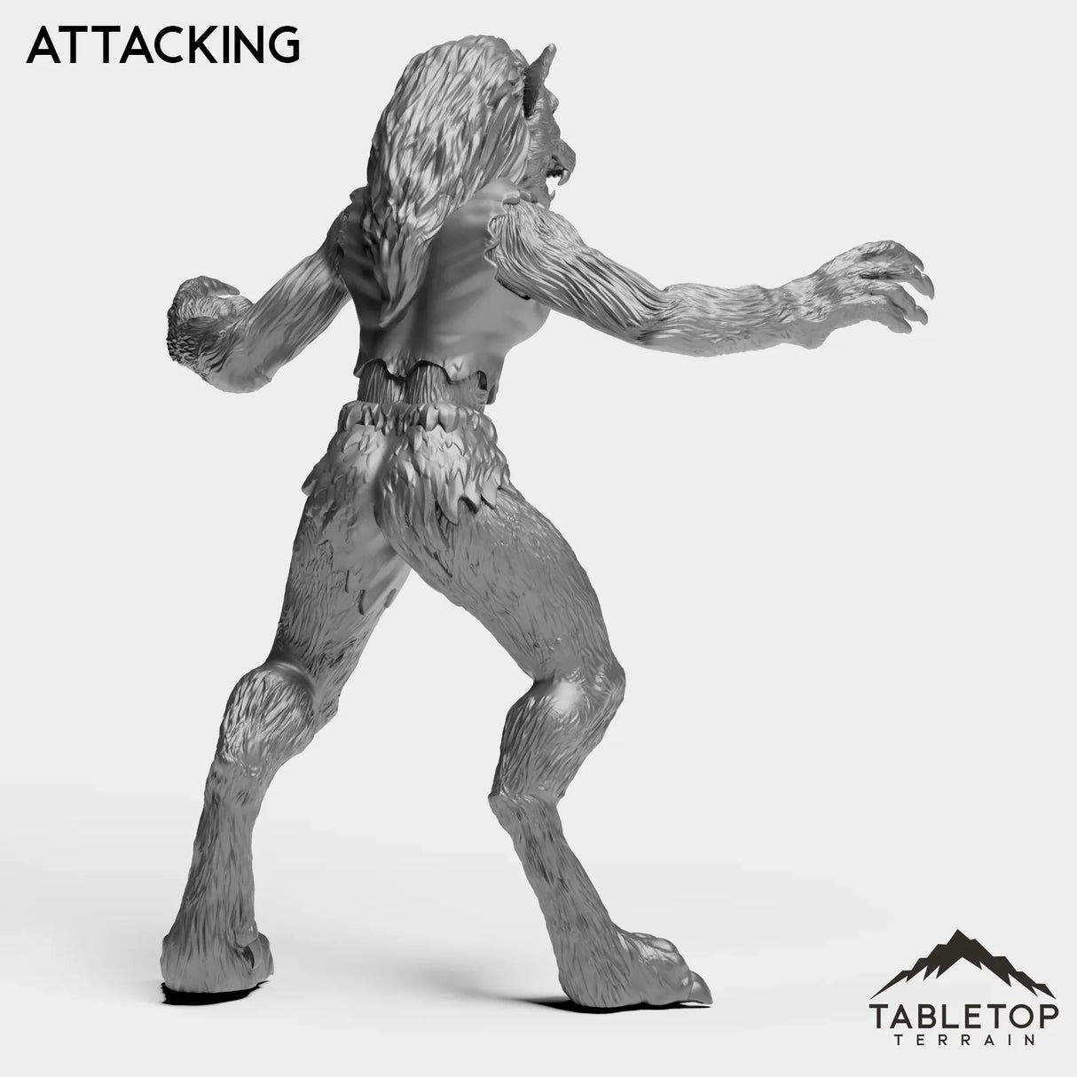 Tabletop Terrain Miniature Werewolf Feral Female