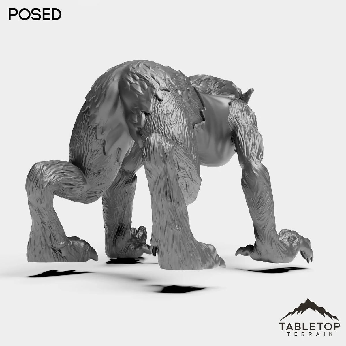 Tabletop Terrain Miniature Werewolf Feral Female