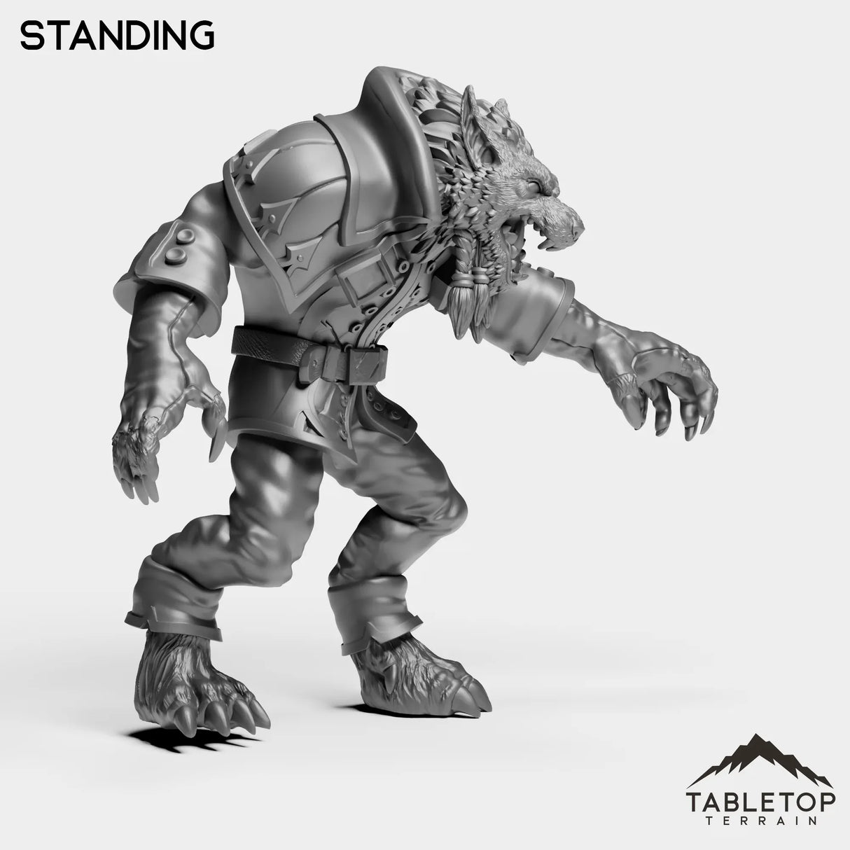 Tabletop Terrain Miniature Werewolf Feral King