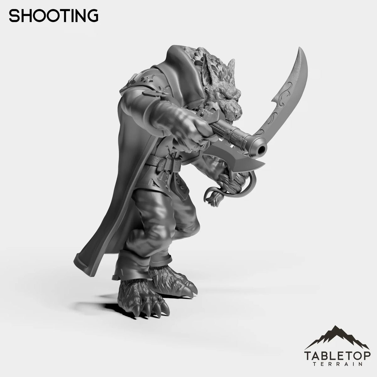 Tabletop Terrain Miniature Werewolf Feral King