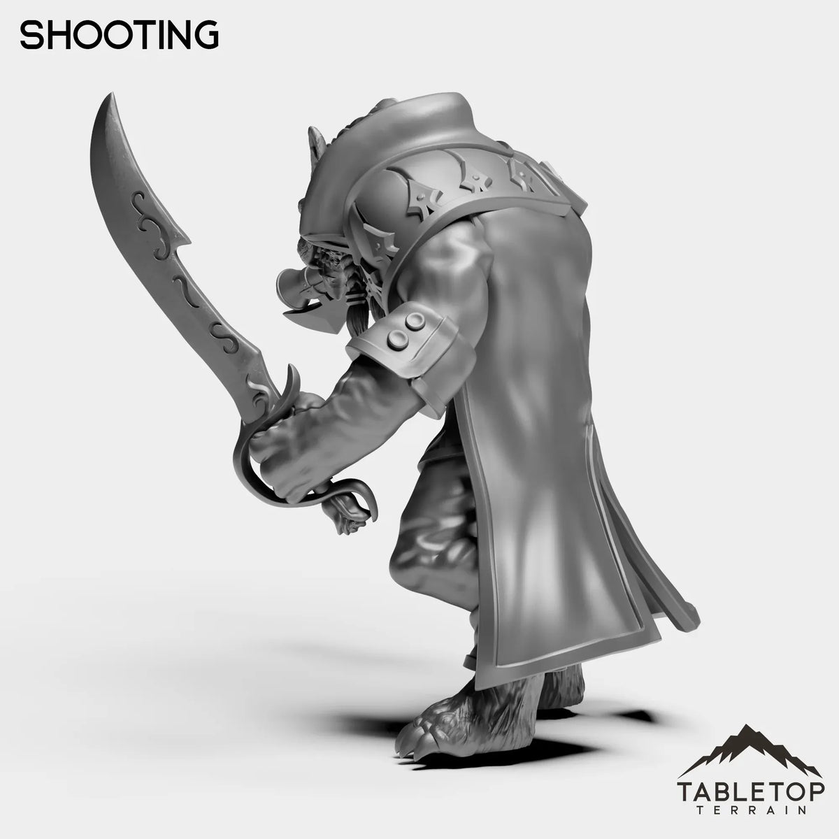 Tabletop Terrain Miniature Werewolf Feral King