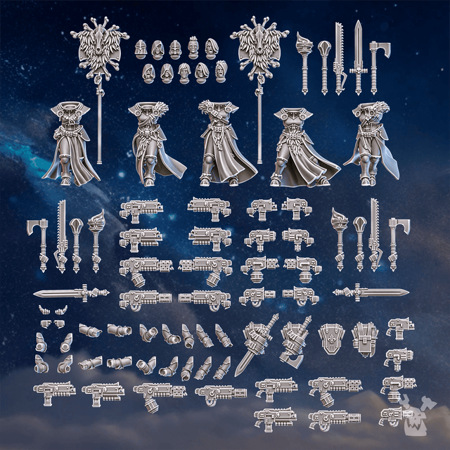 Tabletop Terrain Miniature White Fangs Hunters (build kit)