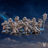 Tabletop Terrain Miniature White Fangs Hunters Squad x20