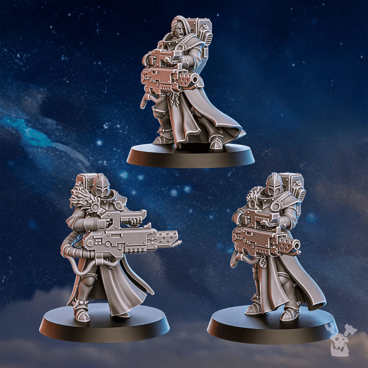 Tabletop Terrain Miniature White Fangs Hunters Squad x20