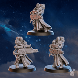 Tabletop Terrain Miniature White Fangs Hunters Squad x20