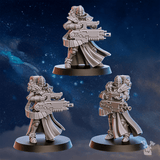 Tabletop Terrain Miniature White Fangs Hunters Squad x20