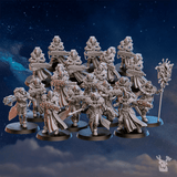 Tabletop Terrain Miniature White Fangs Hunters Squad x20