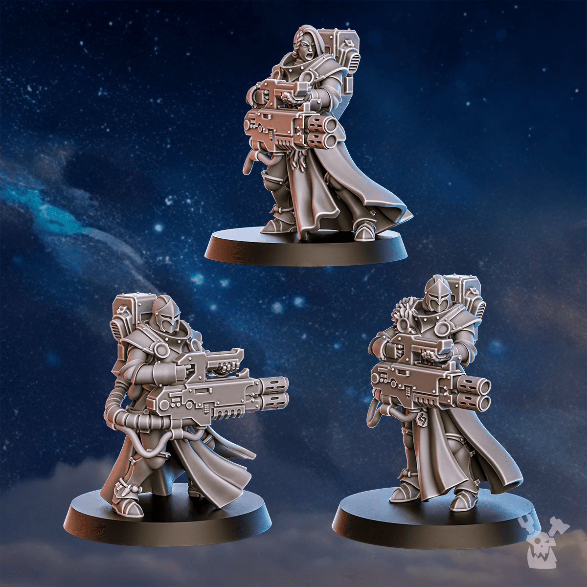 Tabletop Terrain Miniature White Fangs Hunters Squad x20