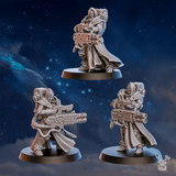 Tabletop Terrain Miniature White Fangs Hunters Squad x20