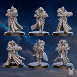 Tabletop Terrain Miniature White Fangs Hunters Squad x20