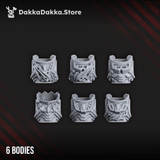 Tabletop Terrain Miniature White Megalodon Clan (build kit) - Prime Armored Battleline Squad of Space Knights