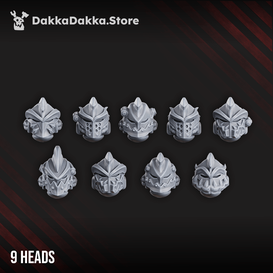 Tabletop Terrain Miniature White Megalodon Clan (build kit) - Prime Armored Battleline Squad of Space Knights