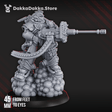 Tabletop Terrain Miniature White Megalodon Warrior Depressor - Prime Armored Fire Soldier of Space Knights