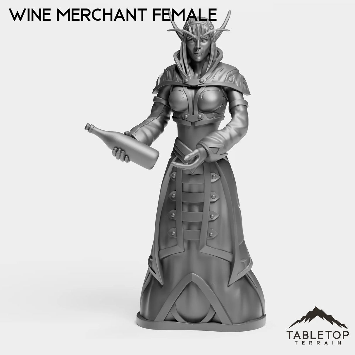 Tabletop Terrain Miniature Wine Merchant Female Darkness Wine Merchants