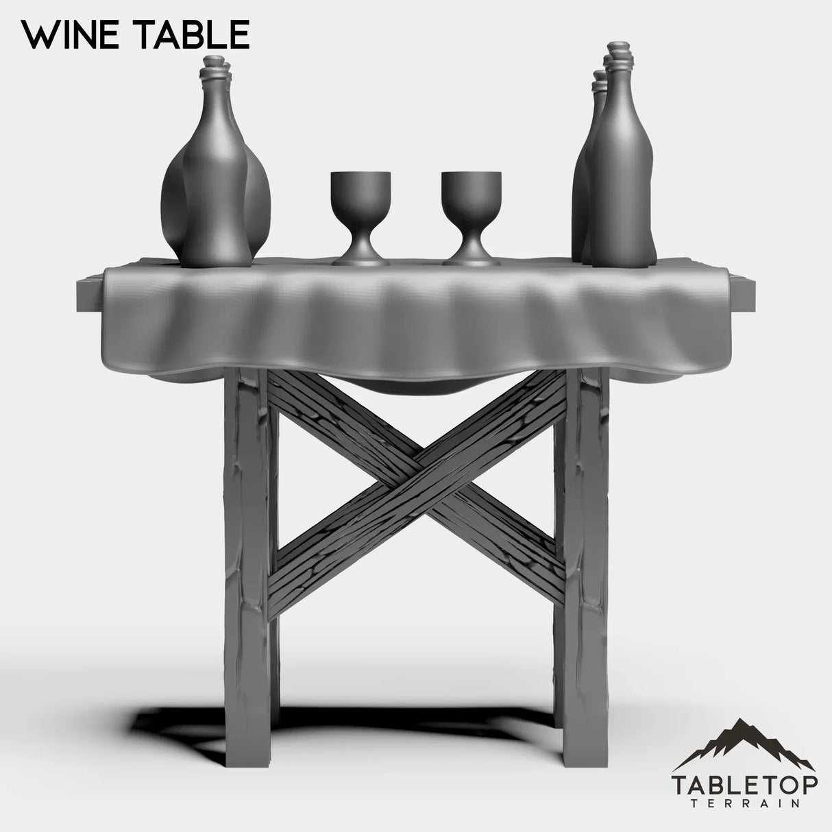 Tabletop Terrain Miniature Wine Table Darkness Wine Merchants