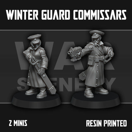 Tabletop Terrain Miniature Winter Guard Commissars