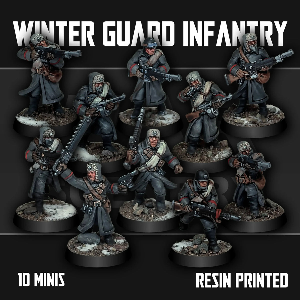 Tabletop Terrain Miniature Winter Guard Infantry