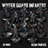 Tabletop Terrain Miniature Winter Guard Infantry