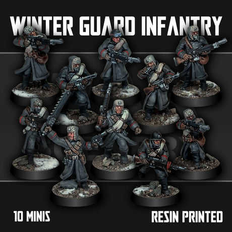 Tabletop Terrain Miniature Winter Guard Infantry