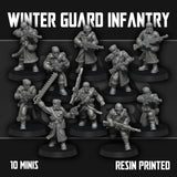 Tabletop Terrain Miniature Winter Guard Infantry