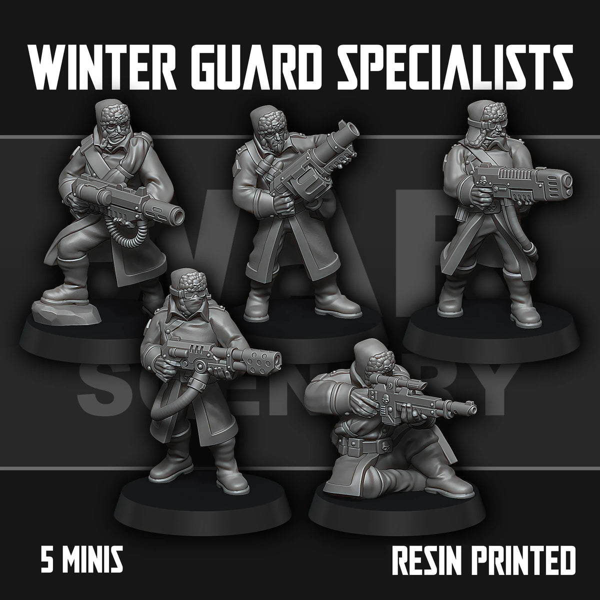 Tabletop Terrain Miniature Winter Guard Specialists