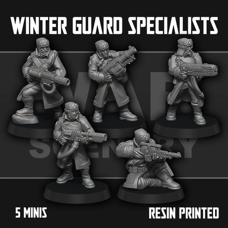 Tabletop Terrain Miniature Winter Guard Specialists