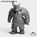Tabletop Terrain Miniature With 2H Sword 2 Panda Heavy