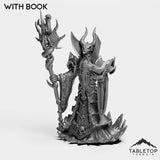 Tabletop Terrain Miniature With Book Undead Supreme Necromancer