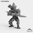 Tabletop Terrain Miniature With Bow Troll Hunter